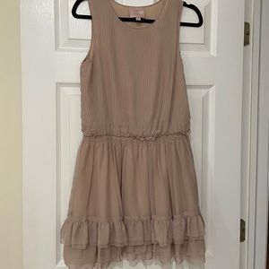 Blush chiffon dress